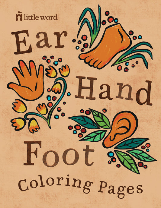 Ear, Hand, Foot - Coloring Pages